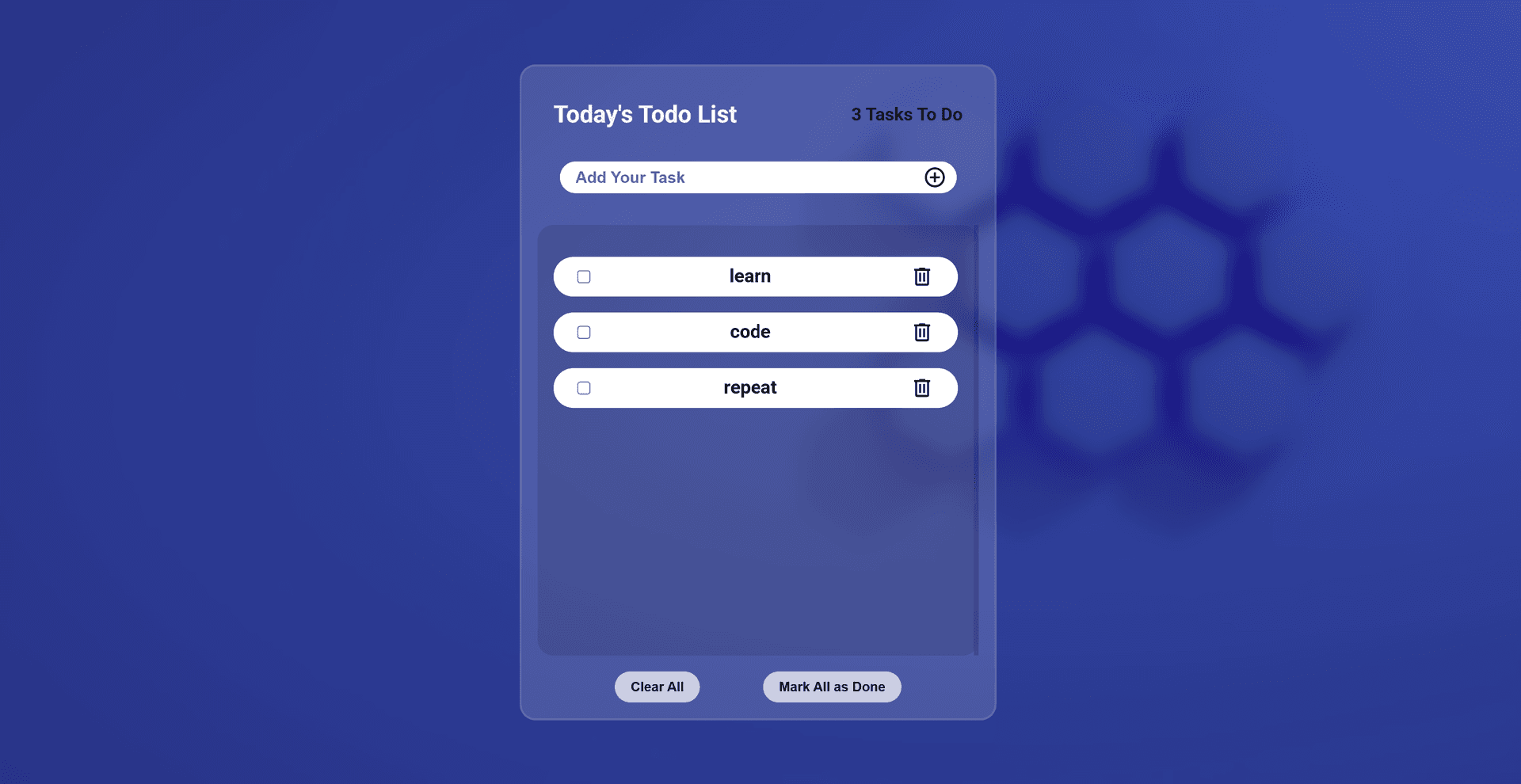 Todo list App